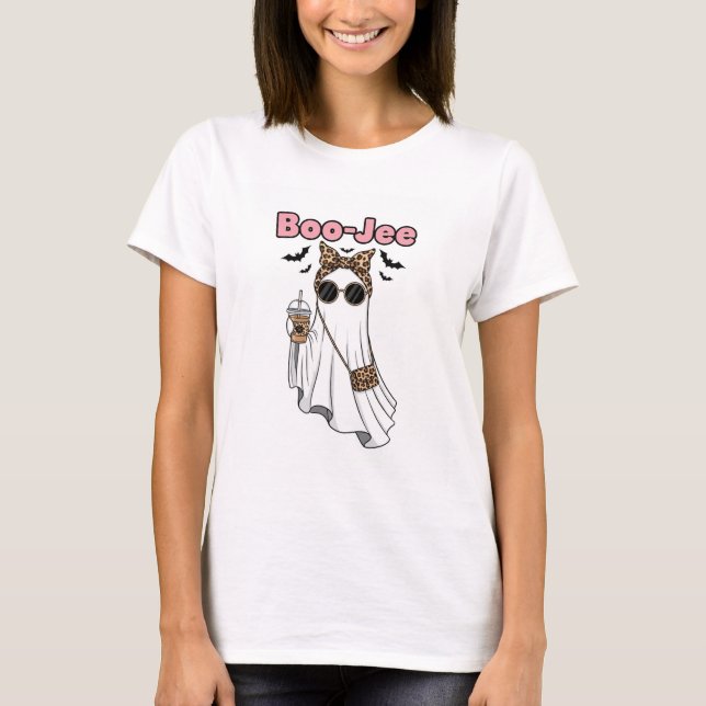 Camiseta de Halloween Boo-Jee Feminina (Frente)