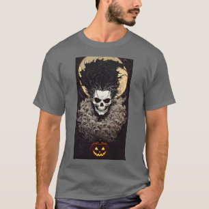 Camiseta de Halloween Caveira Levanta Inferno