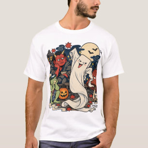 Camiseta de Halloween com Piada de Roupa do Ittan-