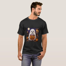 Camiseta de Halloween Cute Little Ghost Trick or T