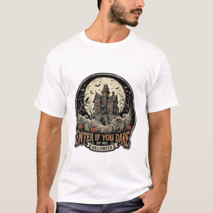 Camiseta de Halloween da Casa Assombrada Entre Se 