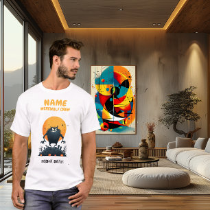 Camiseta de Halloween da Equipe do Lobisomem Perso