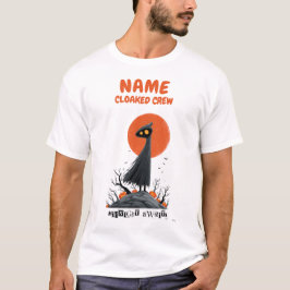 Camiseta de Halloween da Tripulação Encapuzada Per