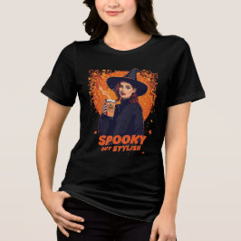 Camiseta de Halloween de Bruxa Assustadora, mas El