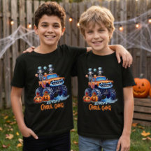 Camiseta de Halloween de Caminhão Monstro Personal