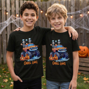 Camiseta de Halloween de Caminhão Monstro Personal