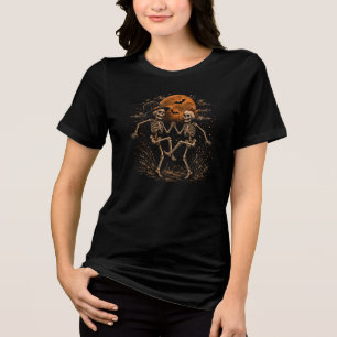 Camiseta de Halloween de Casal Esqueleto, Esquelet