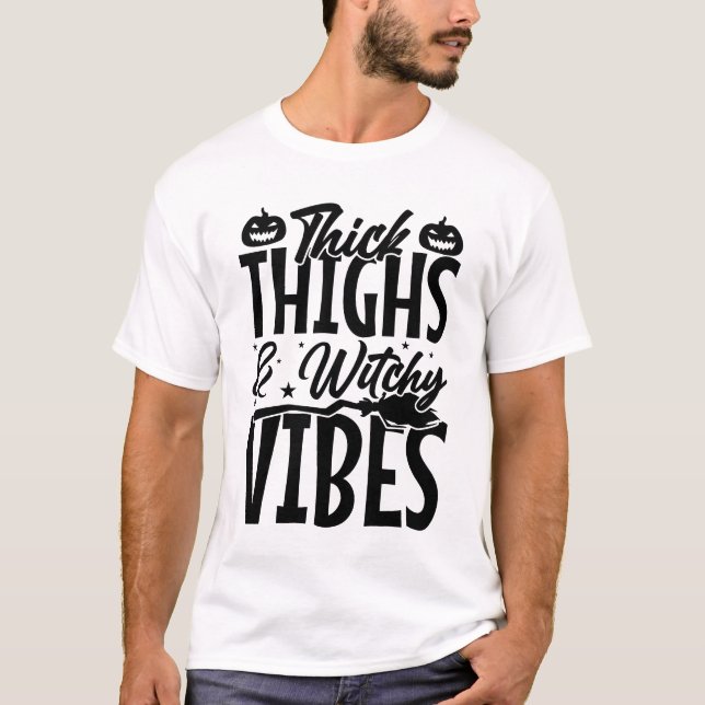 camiseta de halloween de coisas grossas (Frente)
