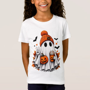 Camiseta de Halloween de Fantasma Fofo – Abóbora E