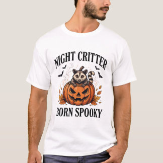 Camiseta de Halloween de Guaxinim Noturno