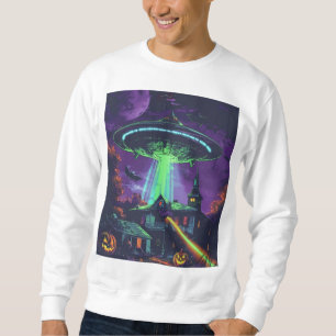 Camiseta de Halloween de OVNI Assustador – Abdução