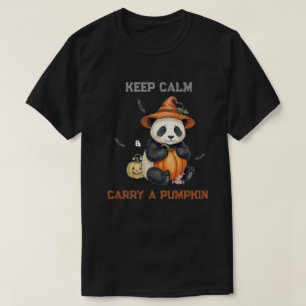 Camiseta de Halloween de Panda Abobora Fofa