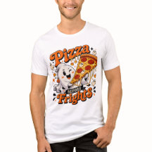 Camiseta de Halloween de Pizza Fantasma para Casai
