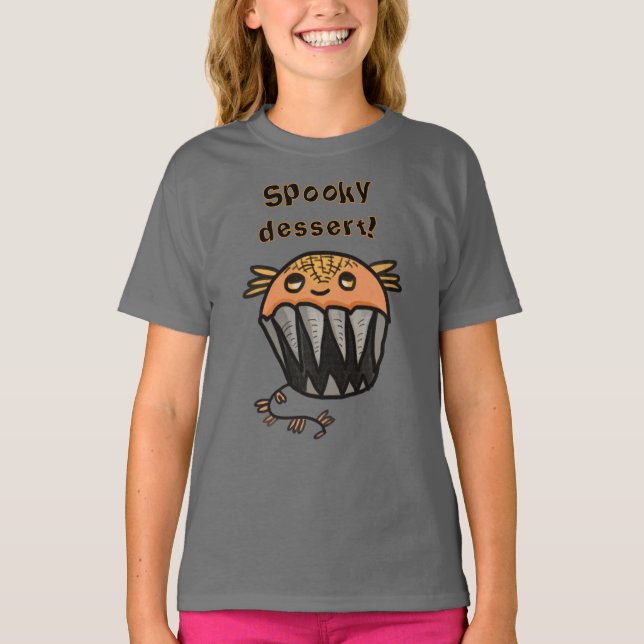 camiseta de Halloween de sobremesa assustadora (Frente)