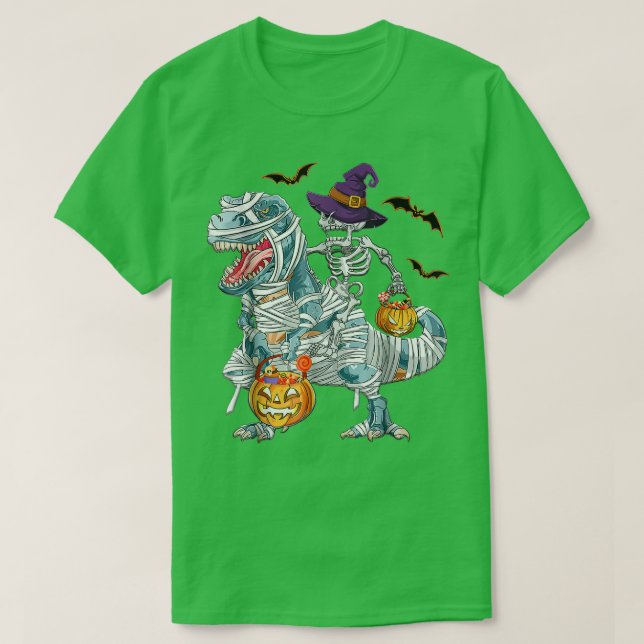 Camiseta de Halloween de T-Rex (Frente do Design)