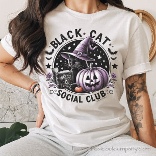 Camiseta de Halloween do Black Cat Social Club