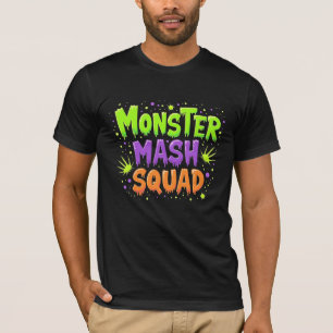 Camiseta de Halloween do Monstro Mash Squad