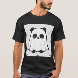 Camiseta de Halloween do Panda Fantasma