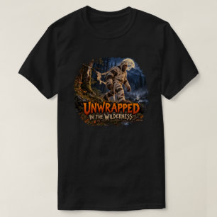 Camiseta de Halloween do Pé Grande Desembrulhado n