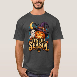 Camiseta de Halloween É a Temporada Abóbora e Fant
