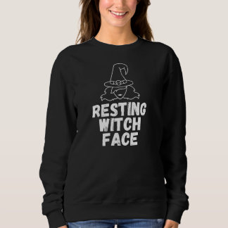 Camiseta de Halloween Engraçada com Rosto de Bruxa
