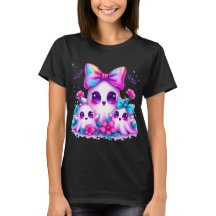 Camiseta de Halloween Fantasma Iridescente