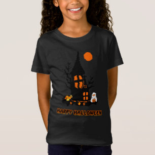 Camiseta de Halloween Feliz para Meninas