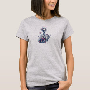 Camiseta de Halloween Gótica do Jardim do Esquelet