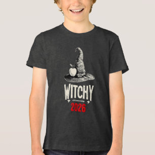 Camiseta de Halloween Infantil Bruxa Professora Fu