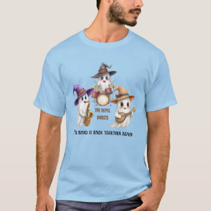 Camiseta de Halloween masculina – Banda Fantasma O