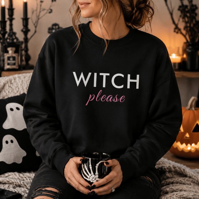 Camiseta de Halloween Modern Witch Please – Blusa  (Criador carregado)
