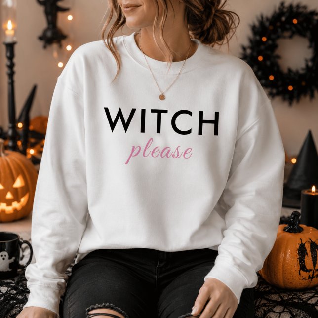 Camiseta de Halloween Modern Witch Please – Blusa  (Criador carregado)