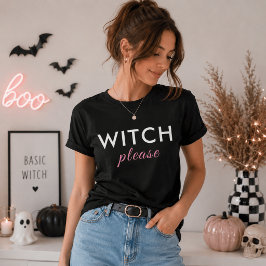 Camiseta de Halloween Modern Witch Please – Blusa 
