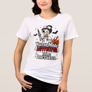 Camiseta de Halloween Modo Enfermeira Ativado