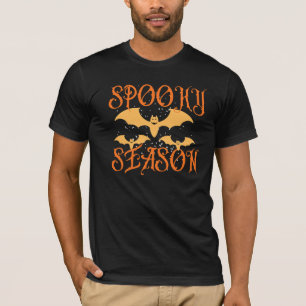 Camiseta de Halloween Morcegos Vintage Temporada A
