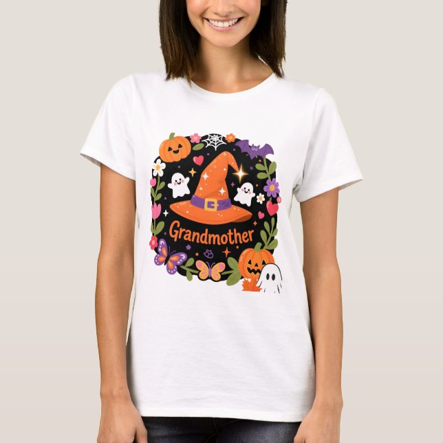 Camiseta de Halloween para Abuela (Frente)