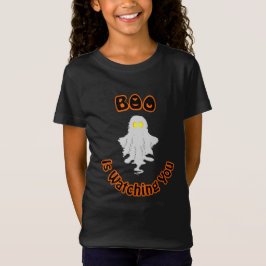 Camiseta de Halloween para Menina | Boo Está Obser