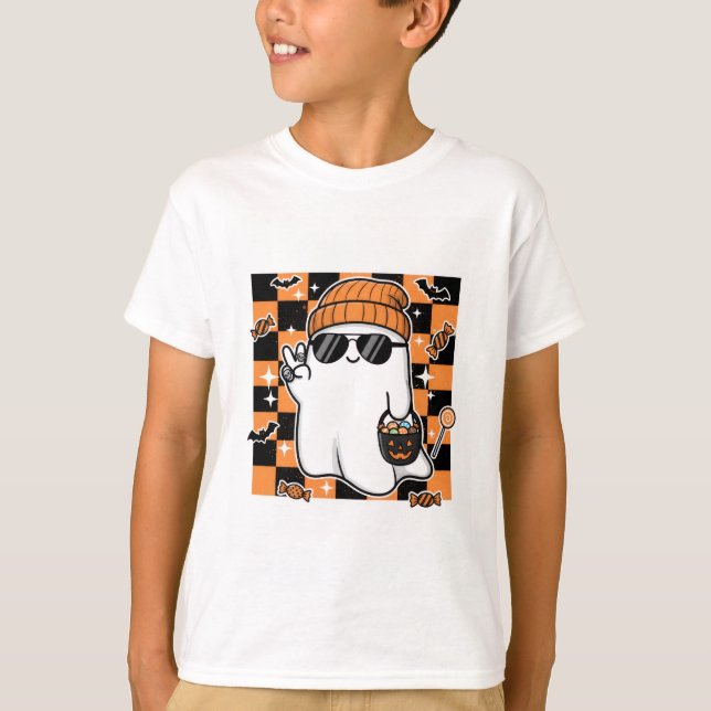 Camiseta de Halloween para meninos (Frente)