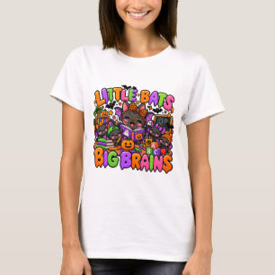 Camiseta de Halloween para pré-escola Morcegos Peq