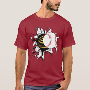 Camiseta de hambúrguer de baseball