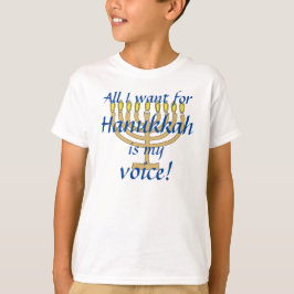 Camiseta de Hanukkah para Mutismo Seletivo
