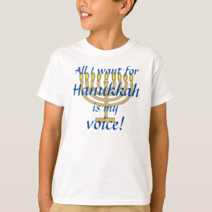 Camiseta de Hanukkah para Mutismo Seletivo