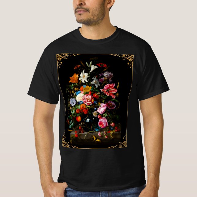 Camiseta de Heem Mauritshuis Vase of Flowers painting Class (Frente)