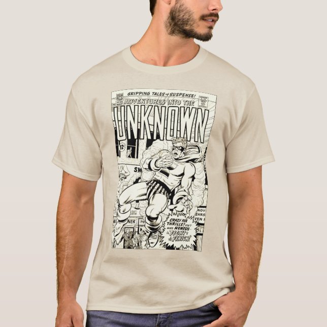 Camiseta de história em quadrinhos 'Aventuras no D (Frente)