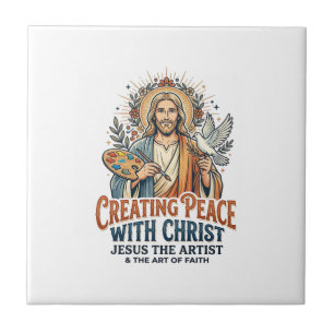 Camiseta de Hobby de Aquarela de Jesus Fé Inspirad