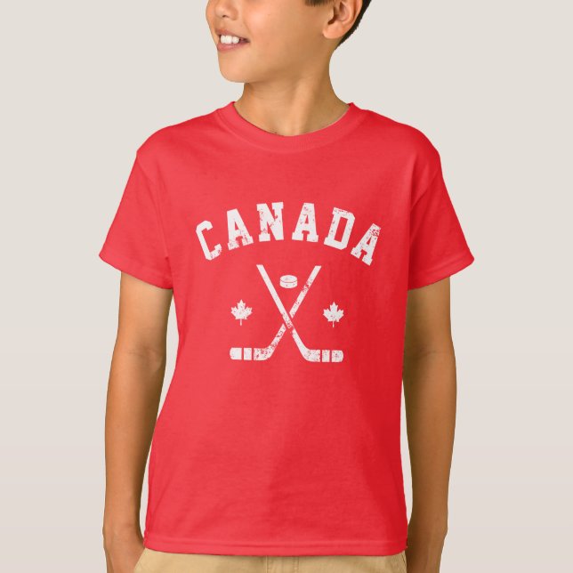 Camiseta de Hockey no Gelo do Canadá (Frente)