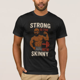 Camiseta de homem forte da linhagem de gorila