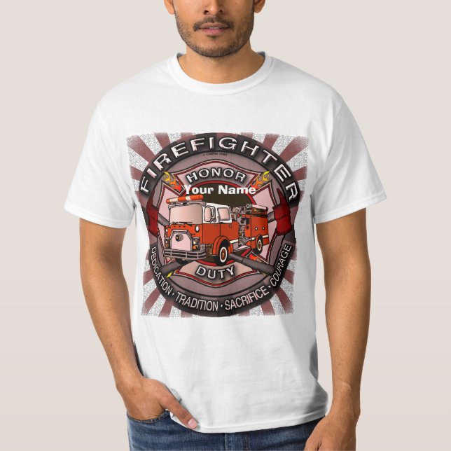 Camiseta de Honra do Bombeiro (Frente)