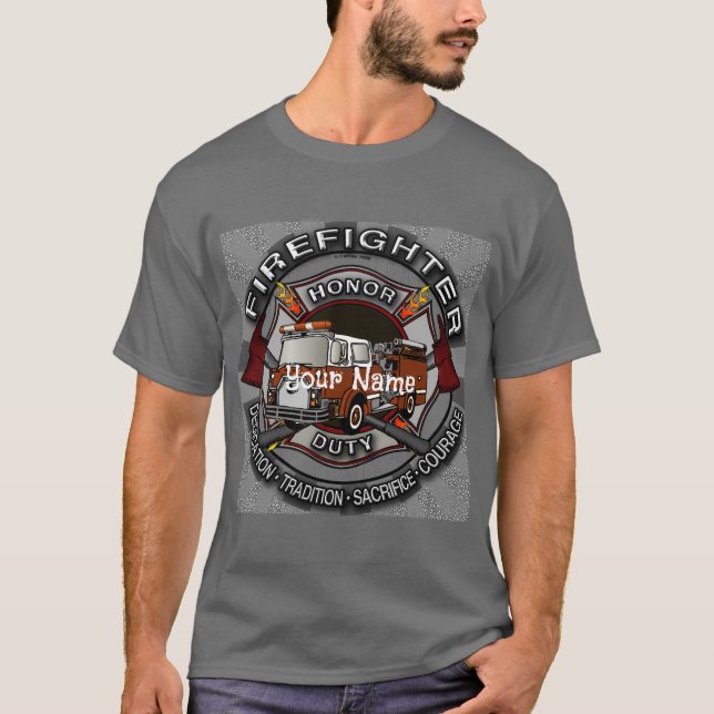 Camiseta de Honra do Bombeiro (Frente)