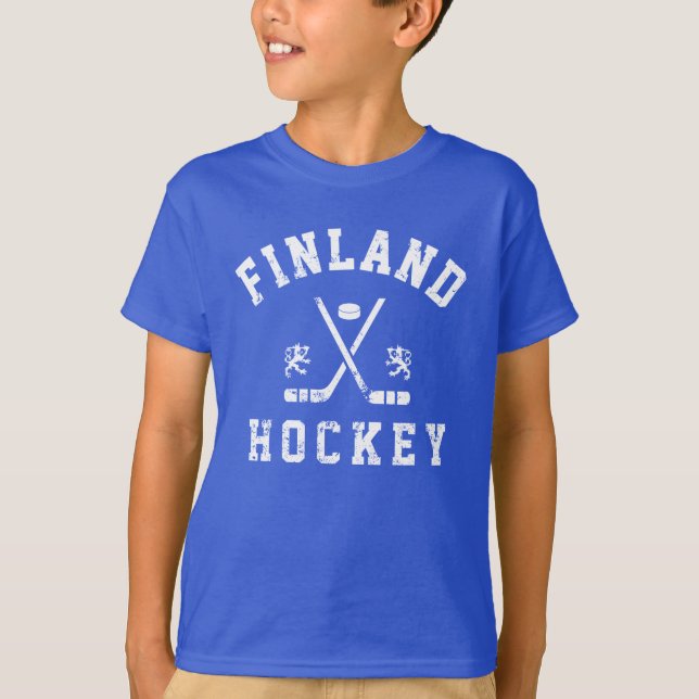 Camiseta de Hóquei no Gelo da Finlândia (Frente)